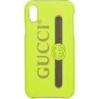 Gucci Yellow Vintage Logo iPhone X Case