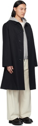 nanamica Black 2L Cotton GORE-TEX Balmacaan Coat