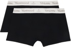 Vivienne Westwood Two-Pack Black Logo Boxers