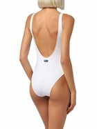 MC2 Saint Barth Woman Scoopback One Piece Swimsuit Lora With Barbie Logo | Barbie Special Edition