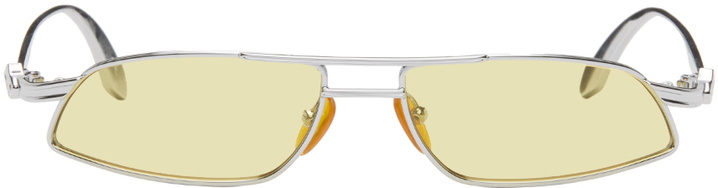 Photo: Han Kjobenhavn Silver & Yellow Demo Low Sunglasses
