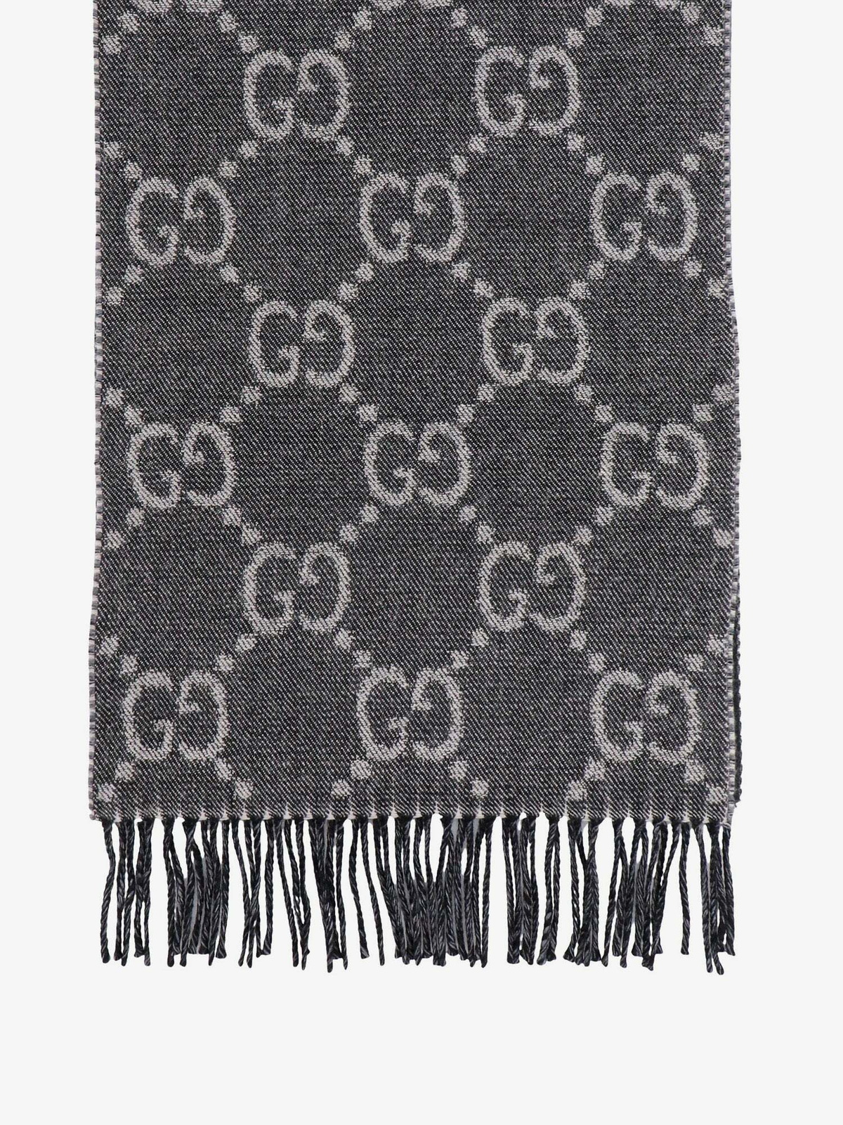 Gucci scarf hot sale mens black