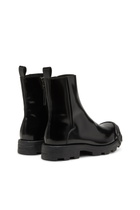 Diesel D-Hammer-Leather Chelsea boots with Oval D toe caps - Boots Mens in Black