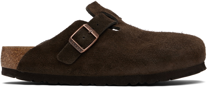 Photo: Birkenstock Brown Regular Boston Soft Footbed Slip-on Loafers
