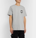 Stüssy - Cobra Printed Cotton-Blend Jersey T-Shirt - Gray