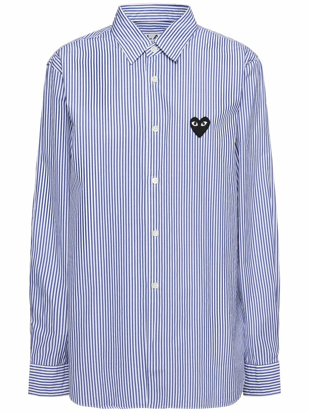Photo: COMME DES GARÇONS PLAY Striped Cotton Shirt