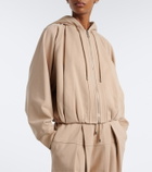 Sportmax Cotton-blend jersey hoodie
