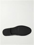 FERRAGAMO - Logo-Embellished Textured-Leather Loafers - Black