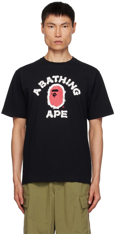 Photo: BAPE Black Brush College T-Shirt