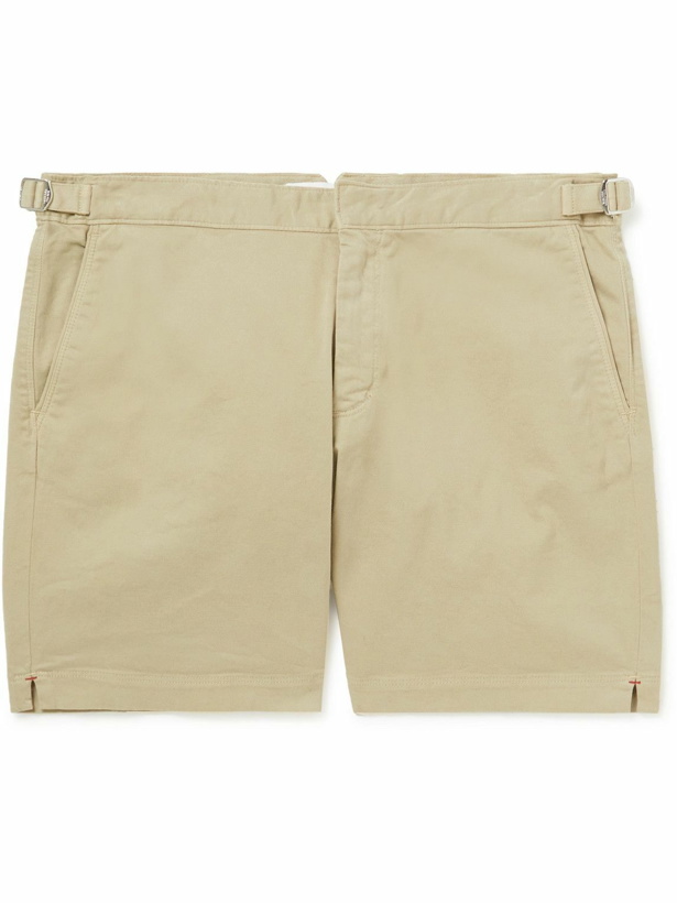 Photo: Orlebar Brown - Bulldog Slim-Fit Stretch-Cotton Twill Shorts - Neutrals