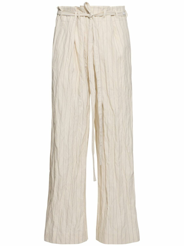 Photo: ANN DEMEULEMEESTER Kastor Wide Fit Lounge Cotton Pants