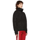 Isabel Marant Etoile Black Mohair Cyclan Zip-Up Sweater