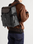 Berluti - Signature Shell-Trimmed Coated-Canvas and Leather Backpack