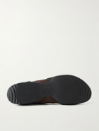 LOEWE - Grip Logo-Appliquéd Trimmed-Suede Sneakers - Brown