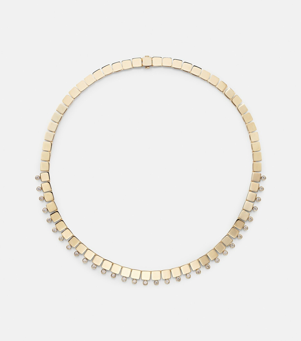 Ileana Makri 18kt gold necklace with diamonds
