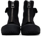 JW Anderson Black Zippered Duck Boots