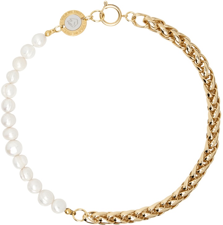 Photo: IN GOLD WE TRUST PARIS Gold Round Chain Pearl Necklace