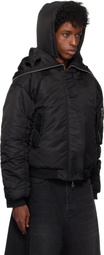 Ashley Williams Black Butterfly Bomber Jacket
