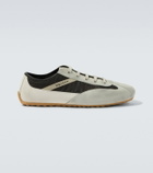 McQueen Boxe suede-trimmed sneakers