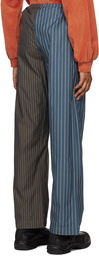 SC103 Blue & Khaki Striped Trousers