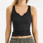 Joah Brown Women's Henley Tank Top in Vintage Black