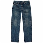 Neighborhood Men's Washed Denim Jeans in Indigo