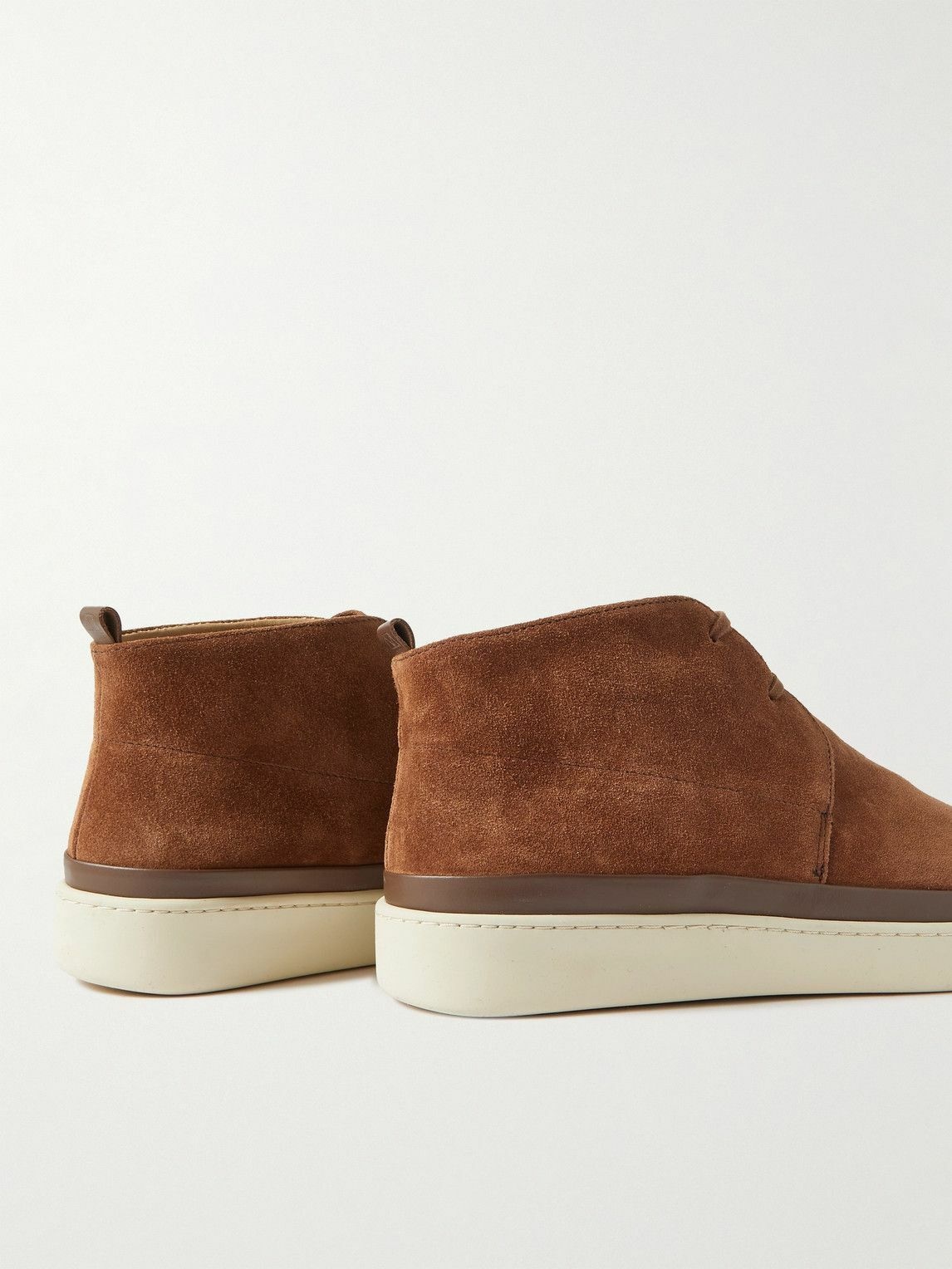 Mulo - Waxed-Suede Desert Boots - Brown Mulo