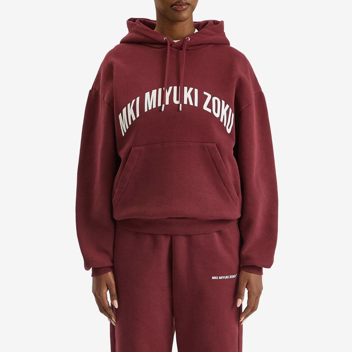 MKI Women's Arch Hoodie Presented by END. in Burgundy/White