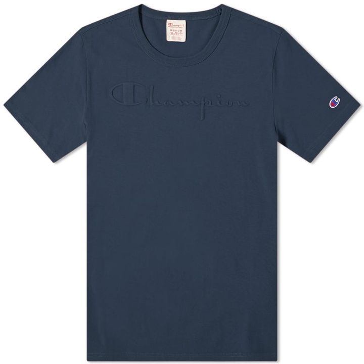 Photo: Champion Reverse Weave Logo Garment Dyed Crew Tee