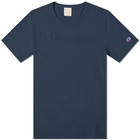Champion Reverse Weave Logo Garment Dyed Crew Tee