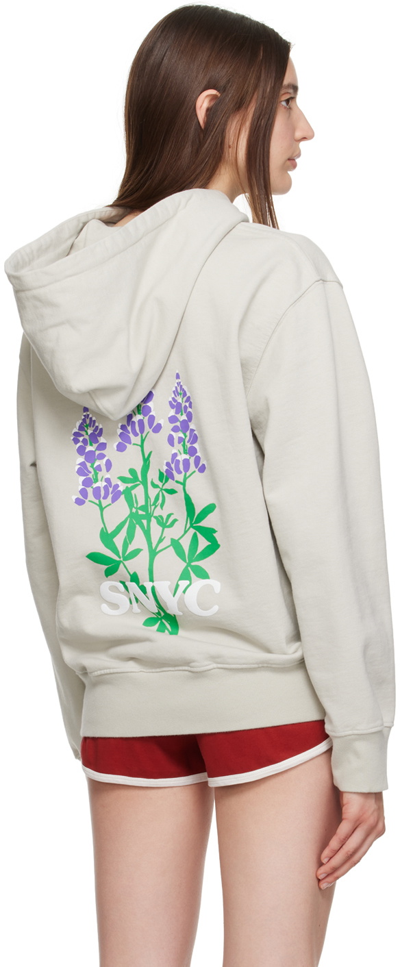 Saturdays NYC Gray Ditch 'Blue Bonnets' Hoodie