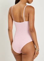 Hunza G Pamela Crinkle Swimsuit - Light Pink - One Size