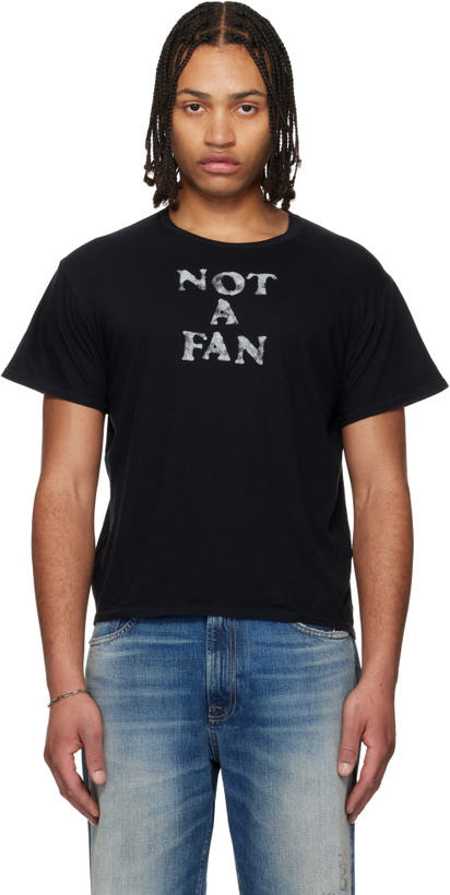 Photo: R13 Black 'Not A Fan' Boy T-shirt