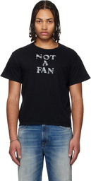 R13 Black 'Not A Fan' Boy T-shirt