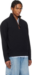 JW Anderson Black Half Zip Sweatshirt