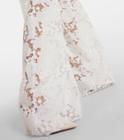 Oscar de la Renta High-rise wide-leg lace pants