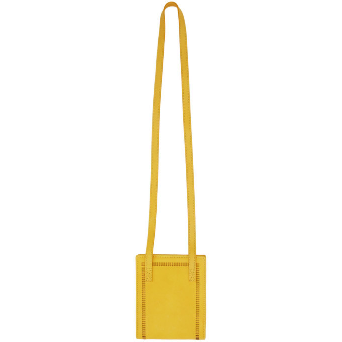 Jacquemus Logo Plaque Lanyard Cardholder Yellow