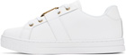 Versace Jeans Couture White Baroque Buckle Court 88 Sneakers