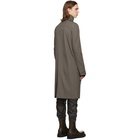 Rick Owens Grey Creatch Pealab Coat