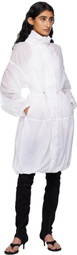 ALAÏA White Soft Nylon Bubble Parka