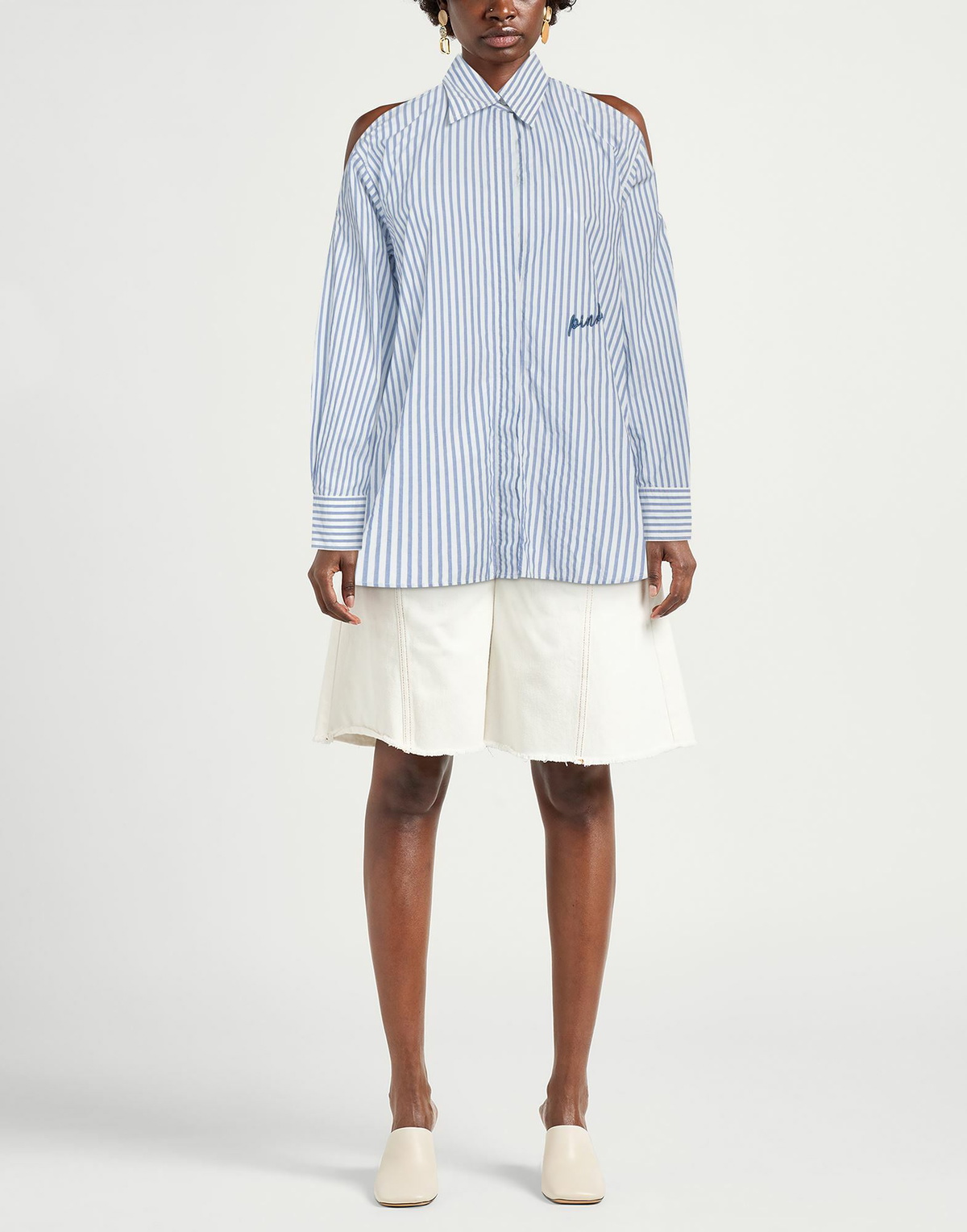 Pinko Denim Womens Shirt Azure