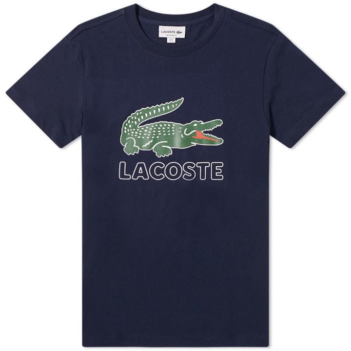 Photo: Lacoste Big Croc Logo Tee