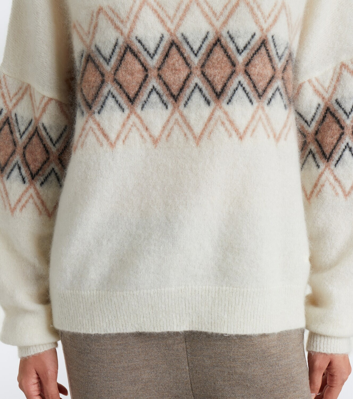 Fusalp Mireva mohair-blend half-zip sweater
