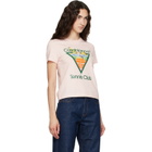 Casablanca Pink Tennis Club Icon Pyramid Abduction Fitted T‑shirt