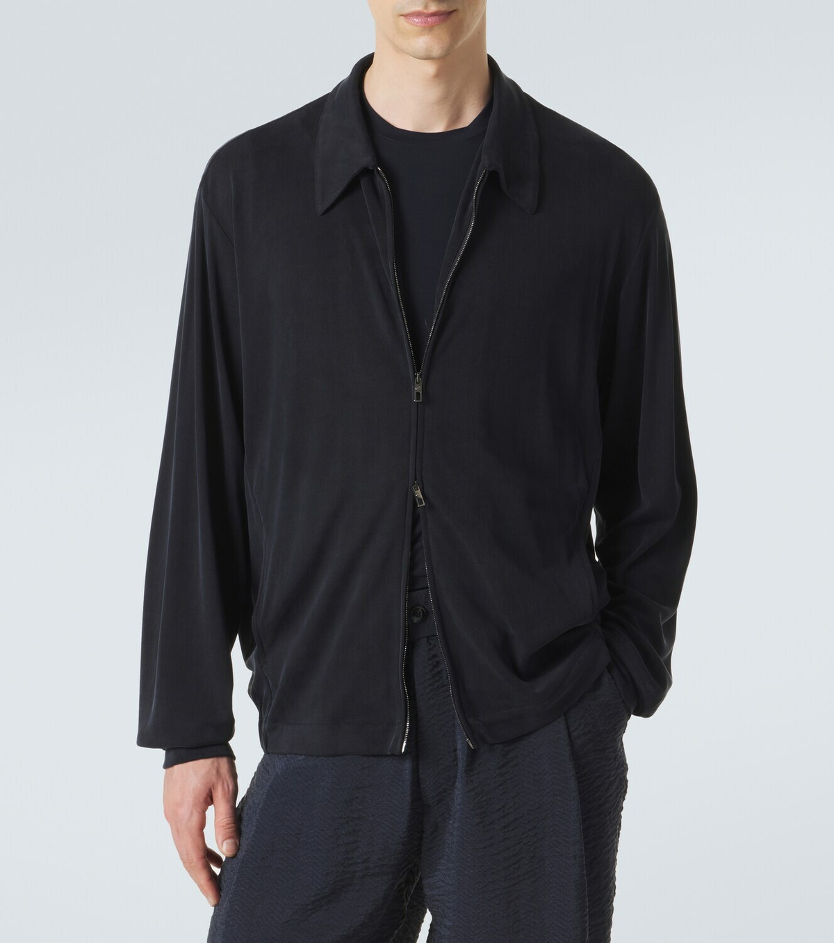 Giorgio Armani Zip-up blouson jacket