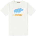 Karhu Men's Basic Logo T-Shirt in Bright White/Azure Blue