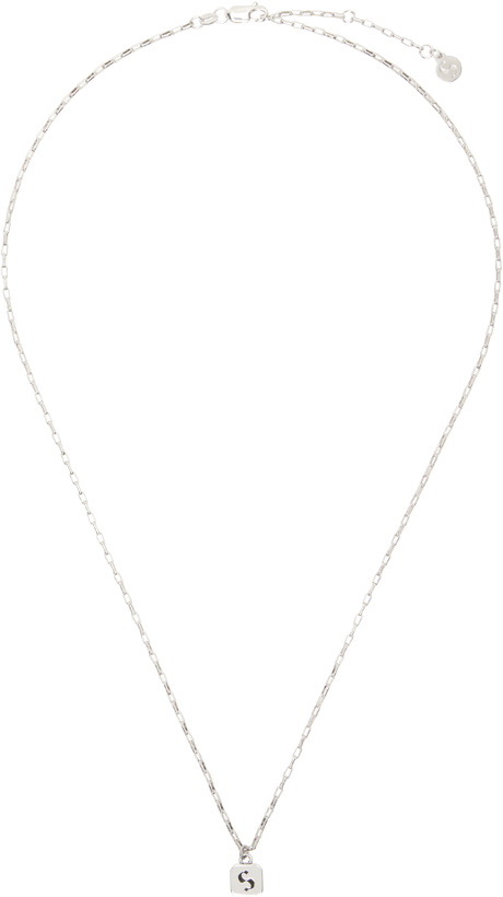 Photo: Stolen Girlfriends Club Silver S-Logo Tag Necklace