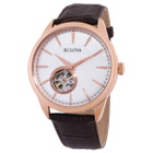 Bulova Automatic White Dial Mens Watch 97A133