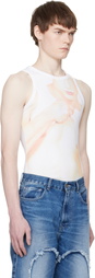 Carne Bollente White 'Tank Top, Power Bottom' Tank Top