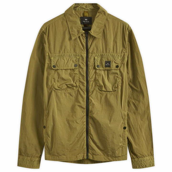 Photo: Paul Smith Men's Zip Front Nylon Jacket in Green